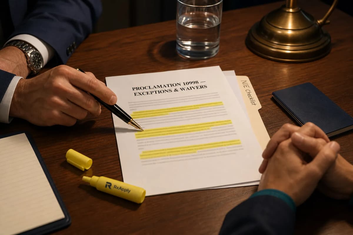 Proclamation 10998 and Iranian Dentists: Who Is Exempt, and What Options Remain? (2026)